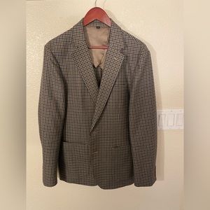 Ludlow Slim-fit blazer in English cotton-wool blend